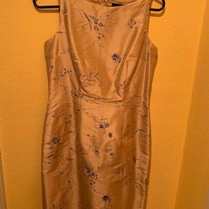 Ann Taylor dress; 4 P, champagne color